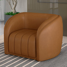 Poltrona Decorativa Para Sala Lazio M03 Couríssimo Whisky - L