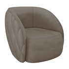 Poltrona Decorativa Para Sala Living Olimpo M03 Veludo Bege E