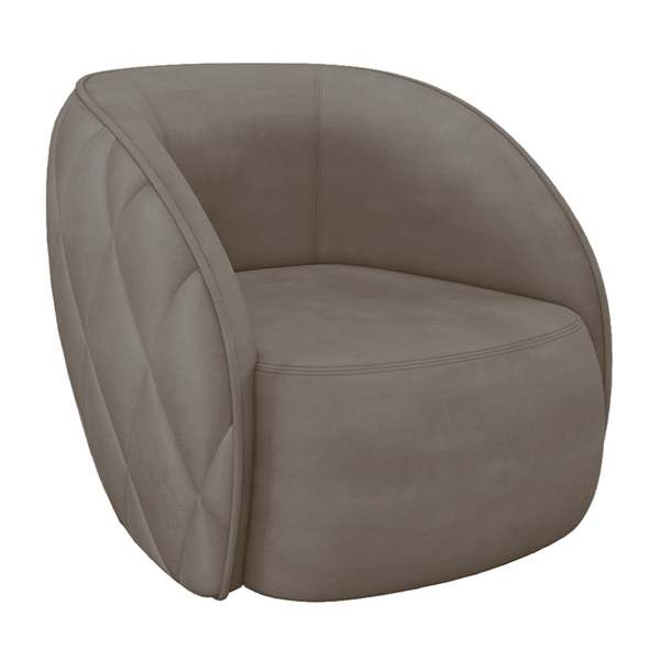 Poltrona Decorativa Para Sala Living Olimpo M03 Veludo Bege E