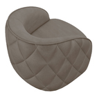 Poltrona Decorativa Para Sala Living Olimpo M03 Veludo Bege E