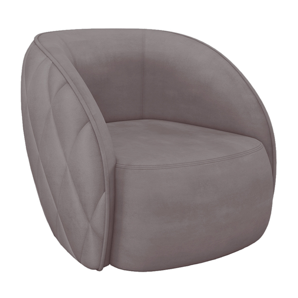 Poltrona Decorativa Para Sala Living Olimpo M03 Veludo Rosê -