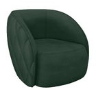 Poltrona Decorativa Para Sala Living Olimpo M03 Veludo Verde