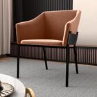 Poltrona Decorativa Para Sala Lucius Veludo Ferrugem