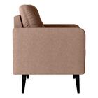 Poltrona Decorativa Para Sala Luis Boucle Marrom