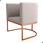 Poltrona Decorativa Para Sala Lyra Suede Bege