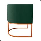 Poltrona Decorativa Para Sala Lyra Veludo Maserati Verde