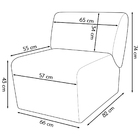 Poltrona Decorativa Para Sala Manicure Consultório Escritório