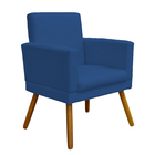 Poltrona Decorativa Para Sala, Manicure, Quarto Nina Com Base