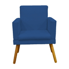 Poltrona Decorativa Para Sala, Manicure, Quarto Nina Com Base