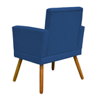 Poltrona Decorativa Para Sala, Manicure, Quarto Nina Com Base