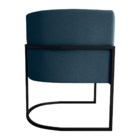 Poltrona Decorativa Para Sala Marvin Veludo Azul