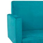 Poltrona Decorativa Para Sala Nina Pés Palito Suede Turquesa