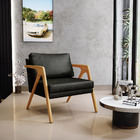 Poltrona Decorativa Para Sala Pietra Com Estrutura Madeira L0