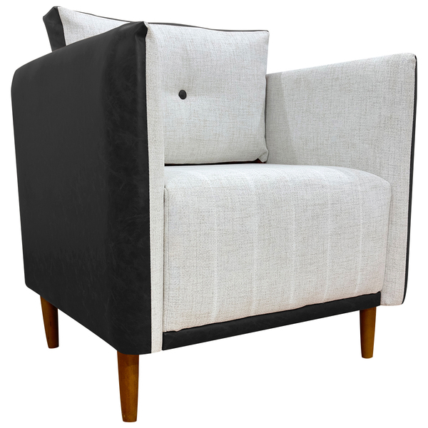 Poltrona Decorativa Para Sala Recepção Consultório Aviv Luxo