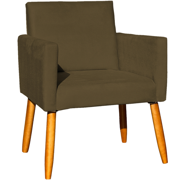 Poltrona Decorativa Para Sala Recepção Consultório Cadeira Ni