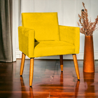 Poltrona Decorativa Para Sala Recepção Consultório Cadeira Ni