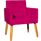 Poltrona Decorativa Para Sala Recepção Consultório Cadeira Ni