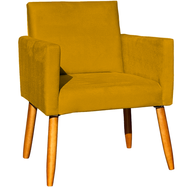 Poltrona Decorativa Para Sala Recepção Consultório Cadeira Ni