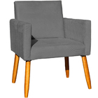 Poltrona Decorativa Para Sala Recepção Consultório Cadeira Ni