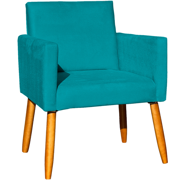 Poltrona Decorativa Para Sala Recepção Consultório Cadeira Ni