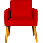 Poltrona Decorativa Para Sala Recepção Consultório Cadeira Ni