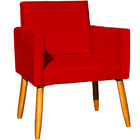 Poltrona Decorativa Para Sala Recepção Consultório Cadeira Ni