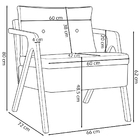 Poltrona Decorativa Para Sala Recepção Consultório Escritório