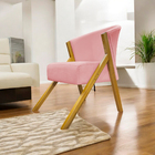 Poltrona Decorativa Para Sala Recepção Consultório Escritório