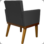 Poltrona Decorativa Para Sala Recepção Consultório Escritório