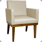 Poltrona Decorativa Para Sala Recepção Consultório Escritório