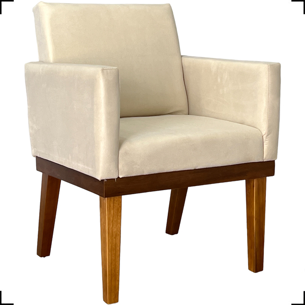 Poltrona Decorativa Para Sala Recepção Consultório Escritório