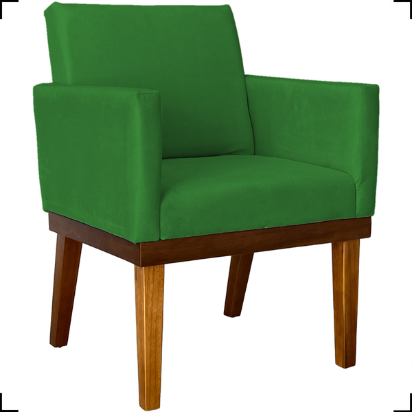 Poltrona Decorativa Para Sala Recepção Consultório Escritório