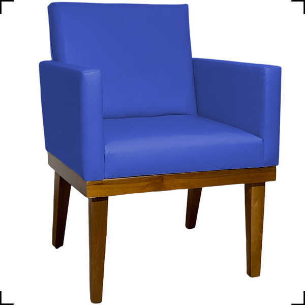 Poltrona Decorativa Para Sala Recepção Consultório Escritório