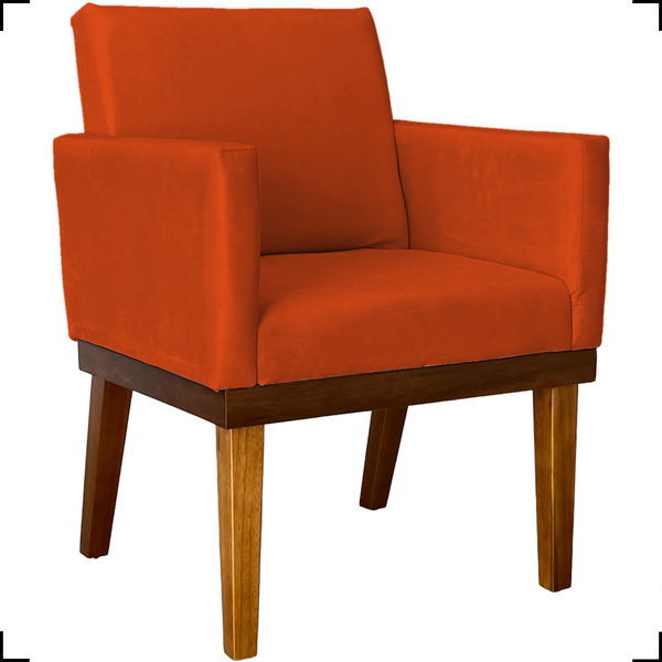 Poltrona Decorativa Para Sala Recepção Consultório Escritório