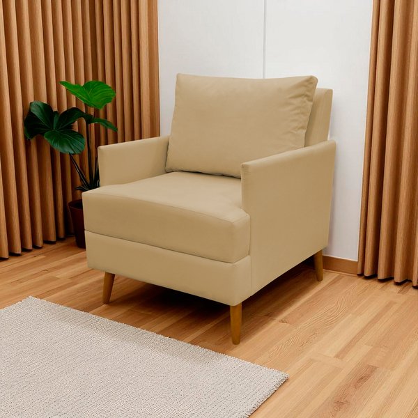 Poltrona Decorativa Para Sala Recepção Consultório Escritório