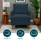 Poltrona Decorativa Para Sala Recepção Consultório Escritório