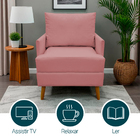 Poltrona Decorativa Para Sala Recepção Consultório Escritório