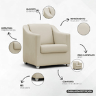 Poltrona Decorativa Para Sala Recepção Consultório Manicure C