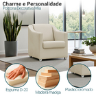 Poltrona Decorativa Para Sala Recepção Consultório Manicure C