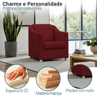 Poltrona Decorativa Para Sala Recepção Consultório Manicure C