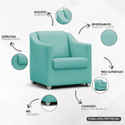 Poltrona Decorativa Para Sala Recepção Consultório Manicure C