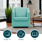 Poltrona Decorativa Para Sala Recepção Consultório Manicure C