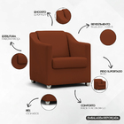 Poltrona Decorativa Para Sala Recepção Consultório Manicure C