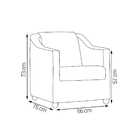 Poltrona Decorativa Para Sala Recepção Consultório Manicure C