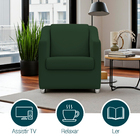 Poltrona Decorativa Para Sala Recepção Consultório Manicure C