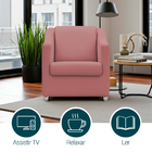 Poltrona Decorativa Para Sala Recepção Consultório Manicure C