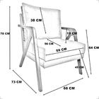 Poltrona Decorativa Para Sala Recepção Consultório Reforçada