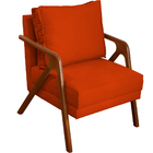 Poltrona Decorativa Para Sala Recepção Consultório Reforçada