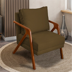 Poltrona Decorativa Para Sala Recepção Consultório Reforçada