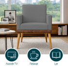 Poltrona Decorativa Para Sala Recepção Escritório Consultório